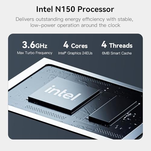 Beelink ME Mini PC, Intel N150 Processor, 12GB LPDDR5, Dual |5G LAN, 64GB eMMC + 2TB SSD, Ideal for Cloud Computing and